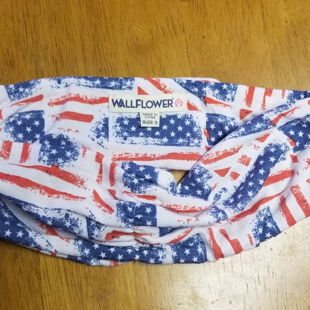 new wallflower American flag tube bra sz sm - Picture 2 of 2